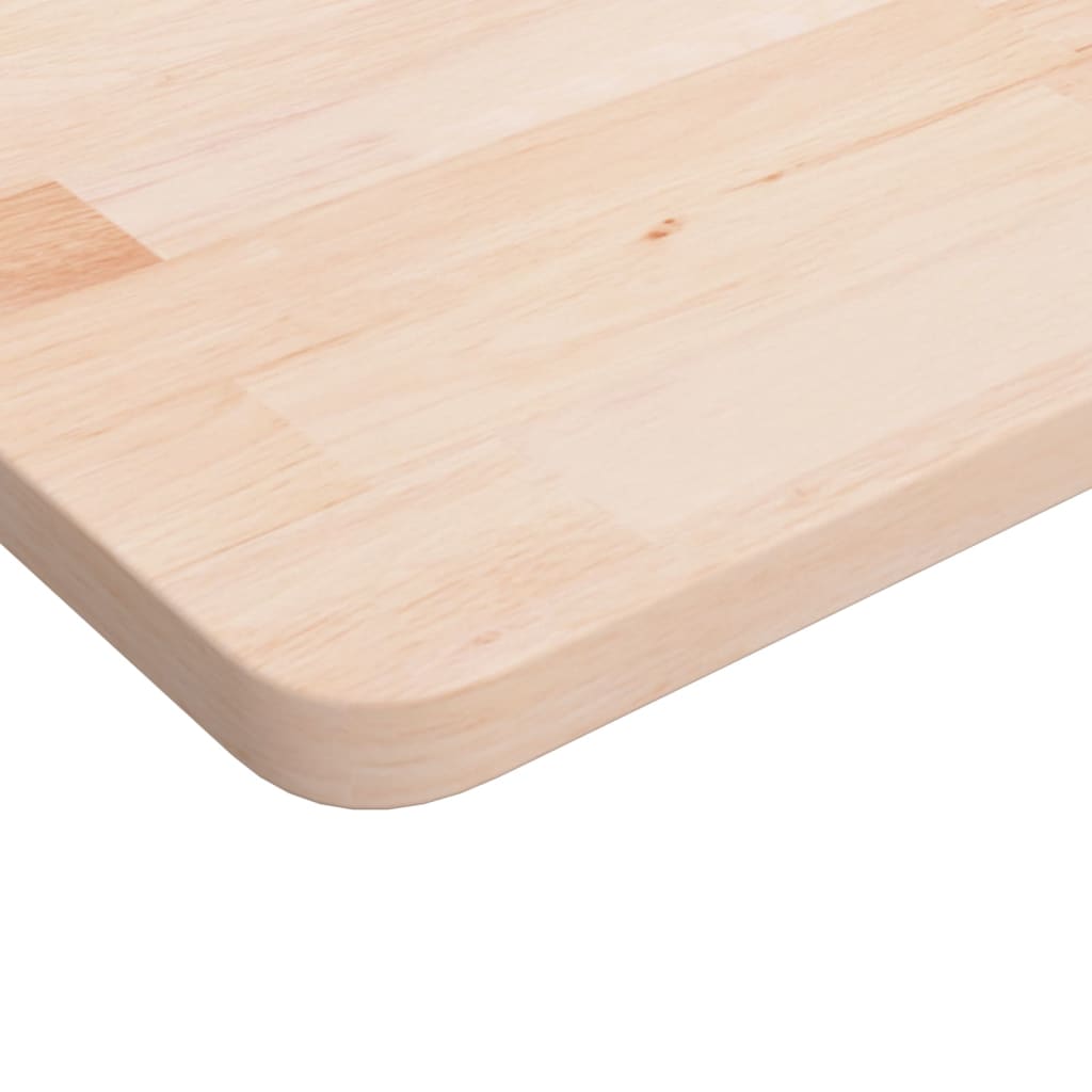 vidaXL bordplade til badeværelse 100x50x2,5 cm massivt træ ubehandlet