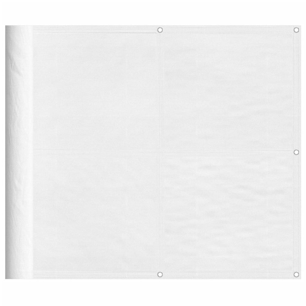 vidaXL altanafskærmning 90x1000 cm 100 % polyester hvid