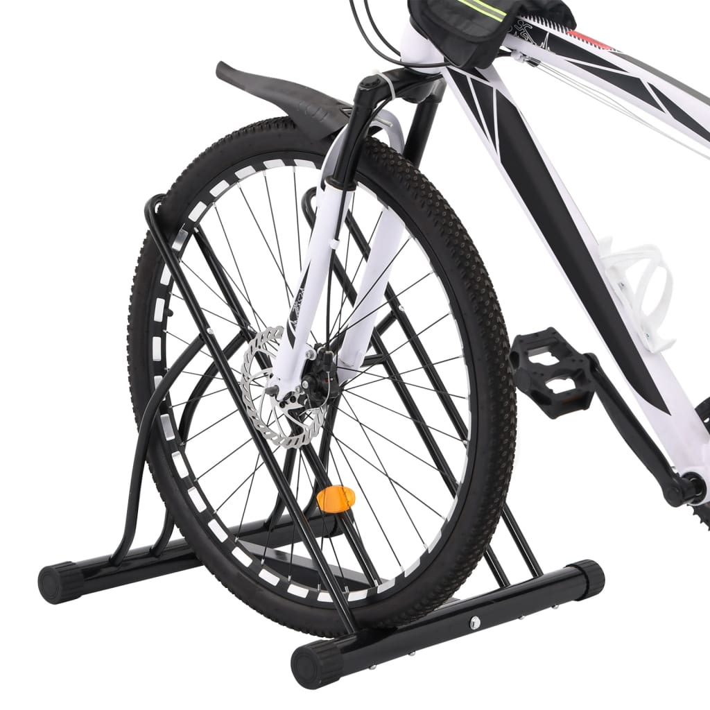 vidaXL cykelstativ til 2 cykler fritstående stål