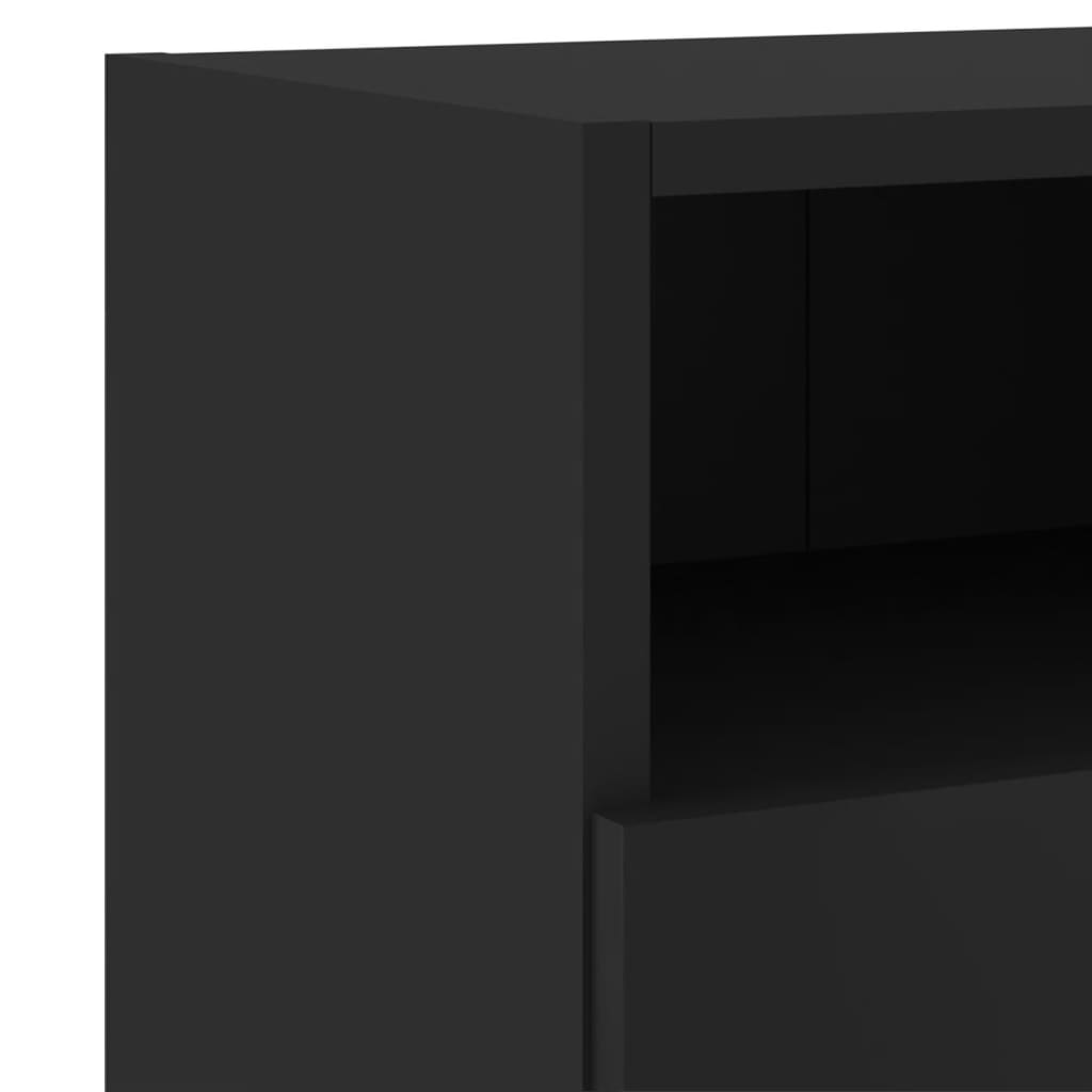 vidaXL væghængte tv-borde 2 stk. 60x30x30 cm konstrueret træ sort