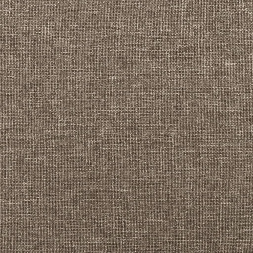 vidaXL sengegavl med kanter 103x16x78/88 cm stof gråbrun