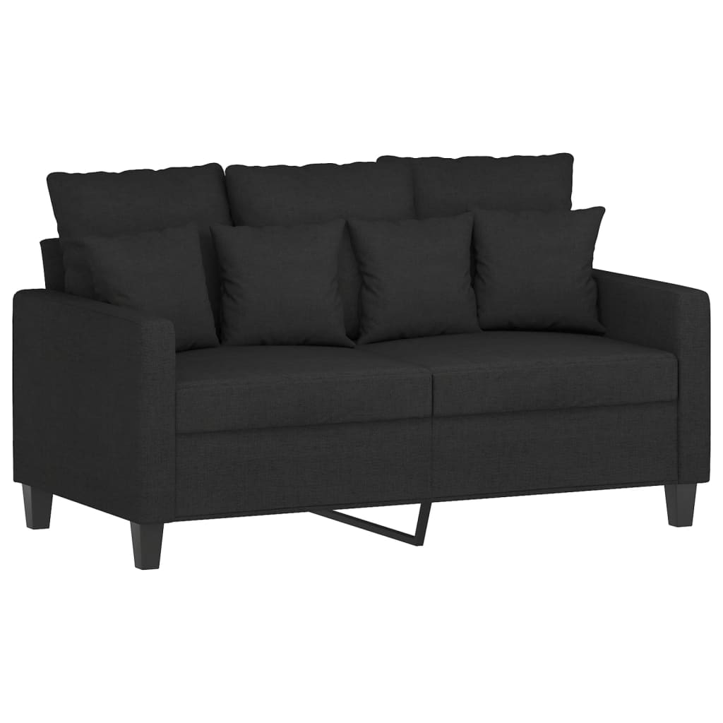 vidaXL 2-personers sofa 120 cm stof sort