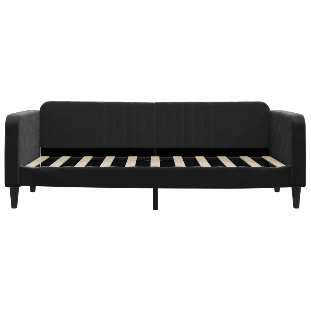 vidaXL daybed med madras 90x190 cm velour sort