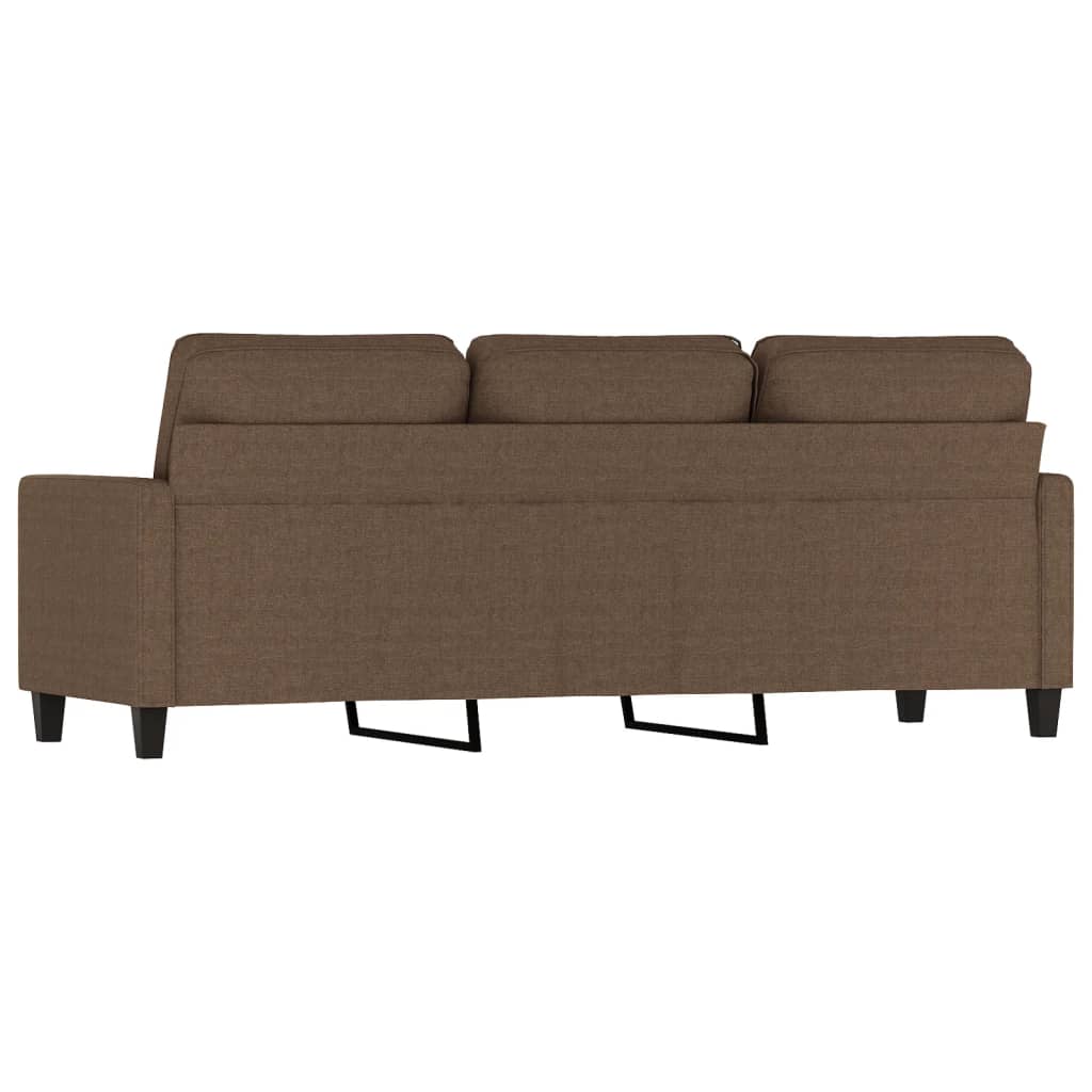 vidaXL 3-personers sofa 180 cm stof brun