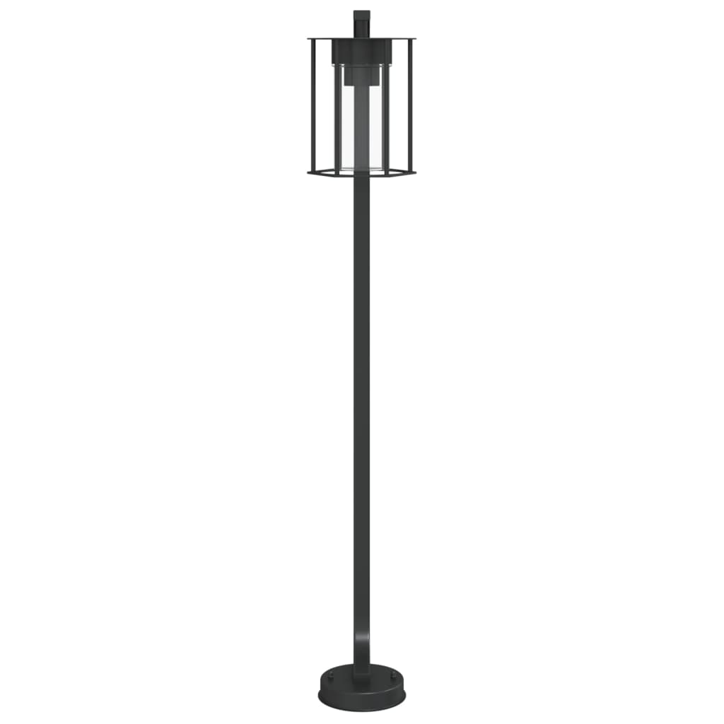 vidaXL udendørs standerlamper 3 stk. 100 cm rustfrit stål sort