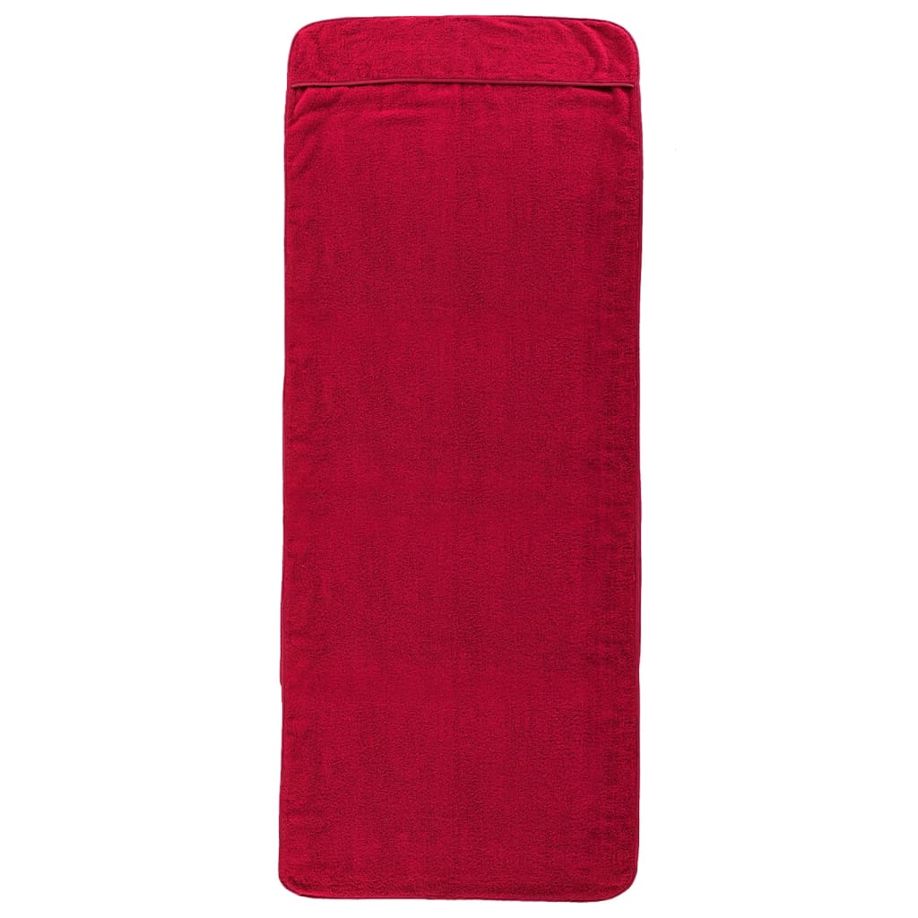 vidaXL strandhåndklæder 2 stk. 75x200 cm 400 GSM stof bordeauxrød