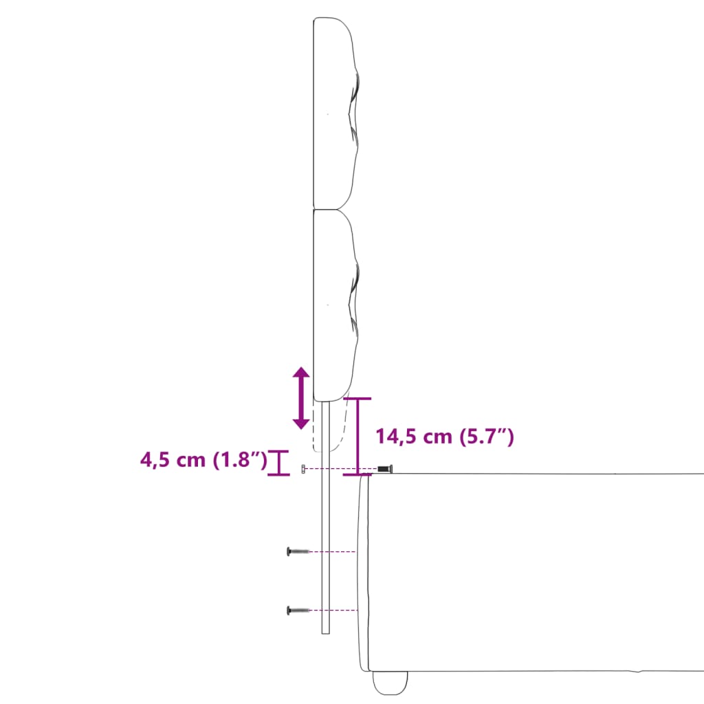 vidaXL kontinentalseng med madras 80x200 cm stof mørkegrå