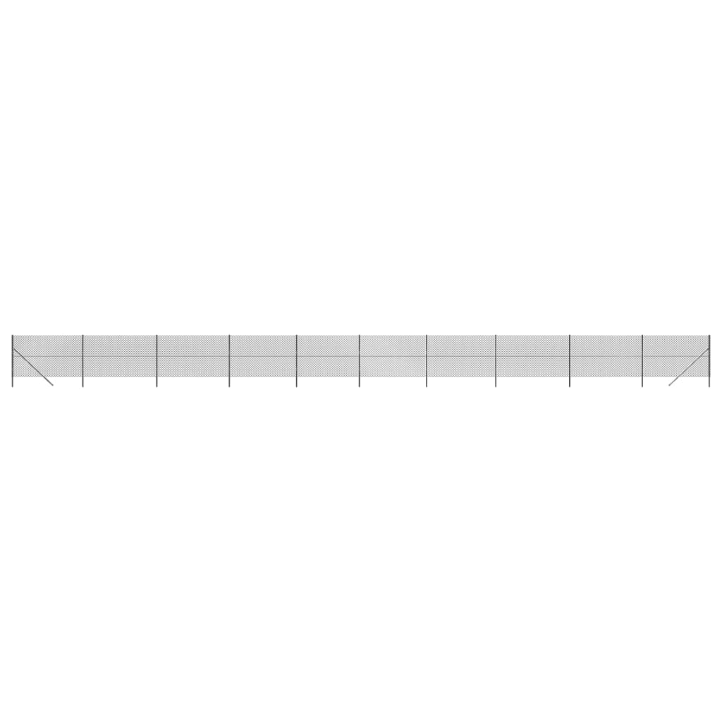 vidaXL trådhegn 1,8x25 m antracitgrå