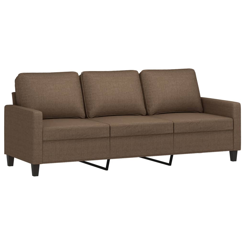 vidaXL 3-personers sofa 180 cm stof brun