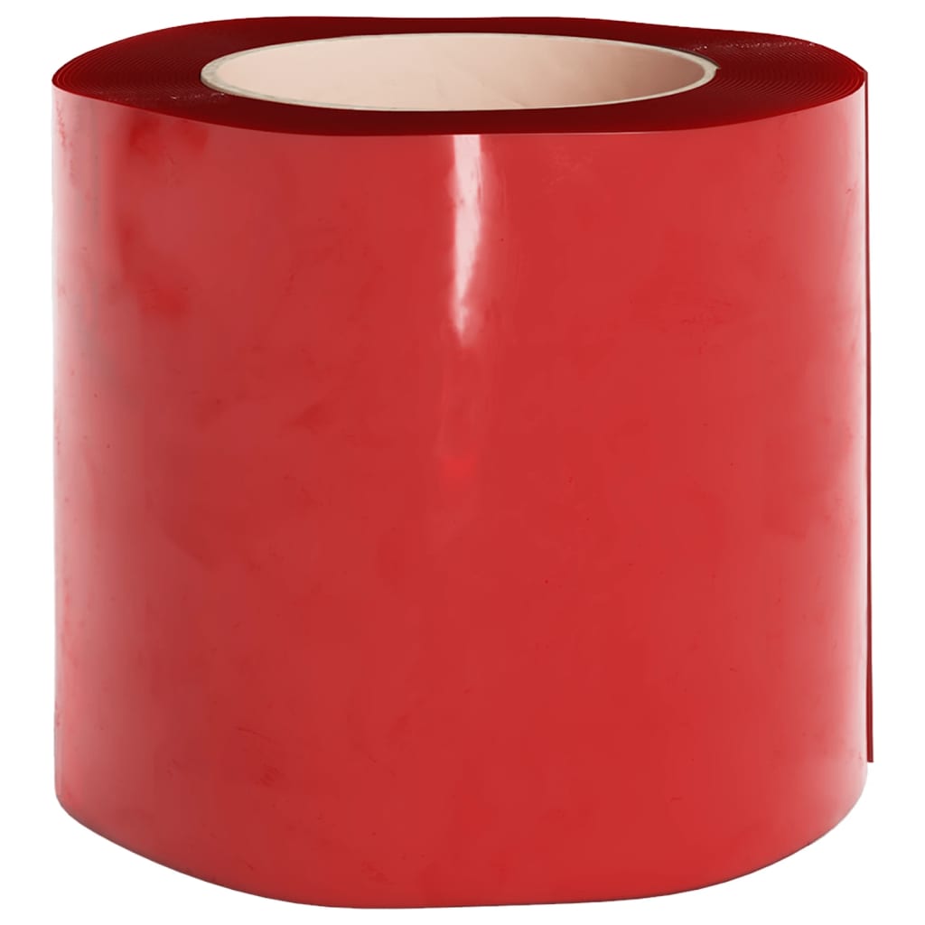 vidaXL bændelgardin 200 mm x 1,6 mm 50 m PVC rød