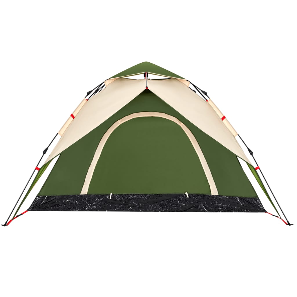 vidaXL 5-personers campingtelt kuppel quick-release grøn