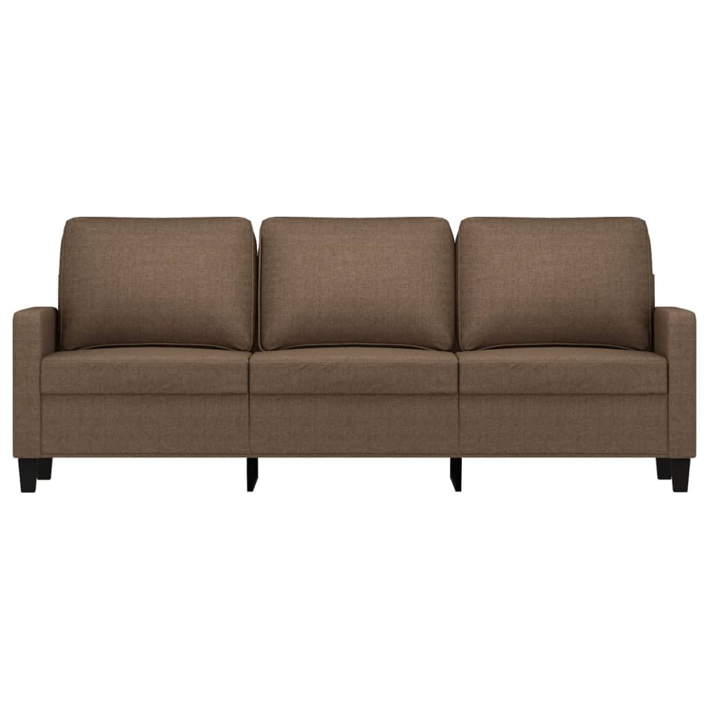 vidaXL 3-personers sofa 180 cm stof brun