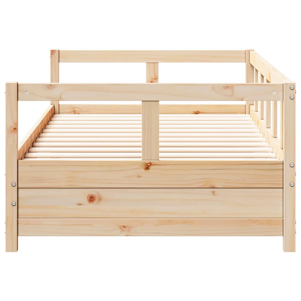 vidaXL daybed 80x200 cm massivt fyrretræ naturfarvet