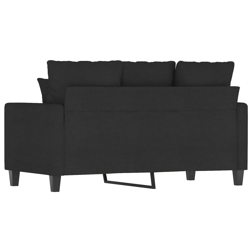 vidaXL 2-personers sofa 120 cm stof sort