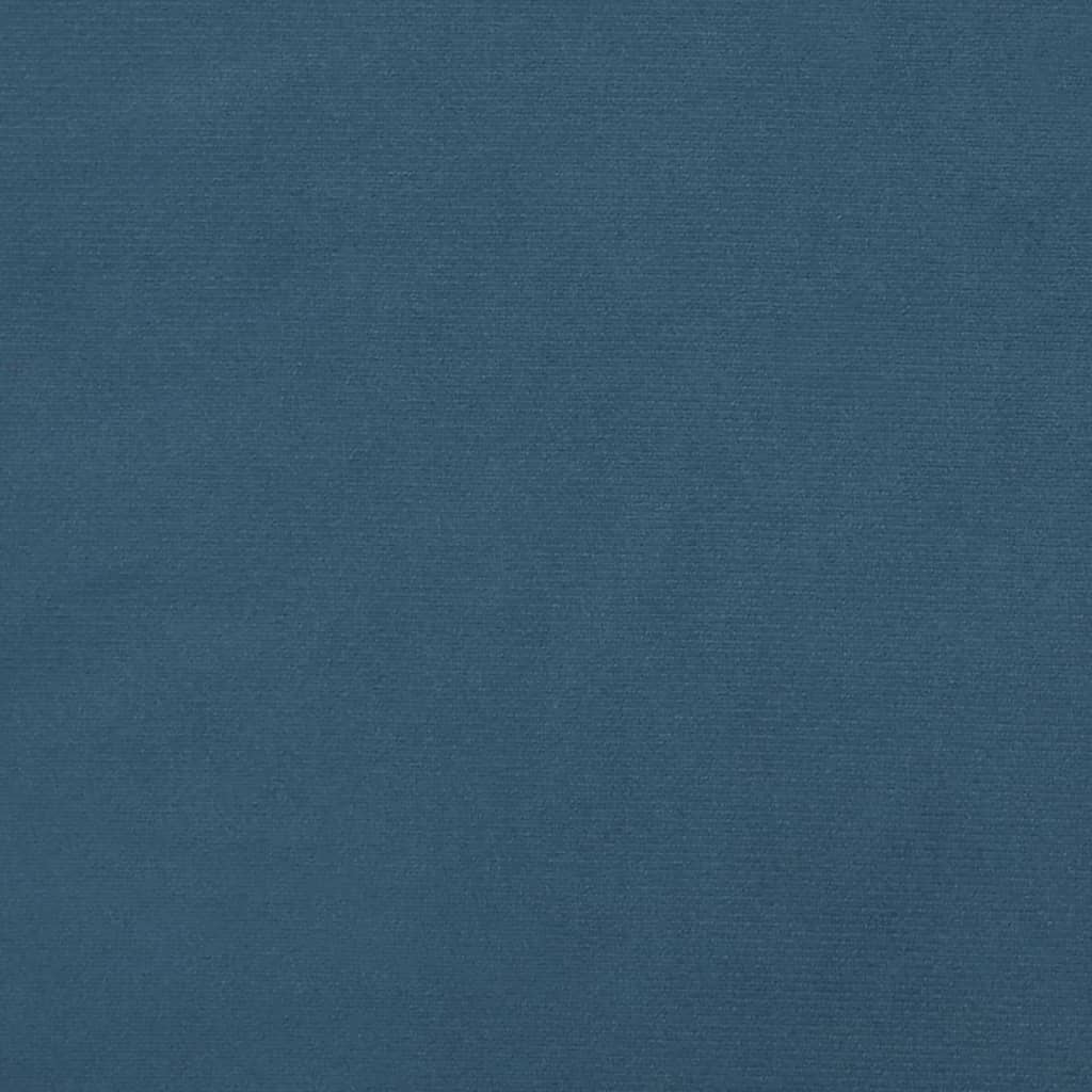 vidaXL sengegavl 100x7x78/88 cm fløjl mørkeblå