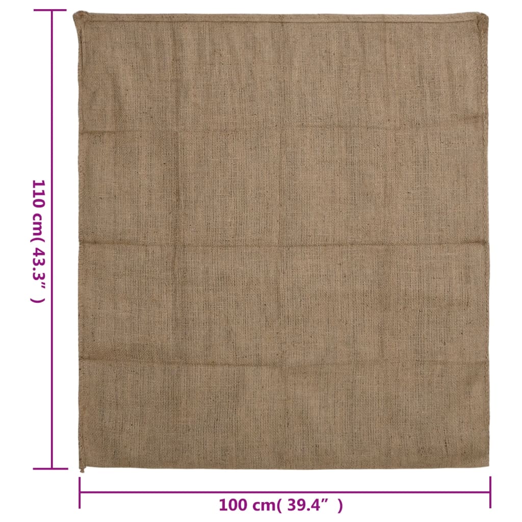 vidaXL jutesække 5 stk. 100x110 cm 100 % jute 340 g/m2