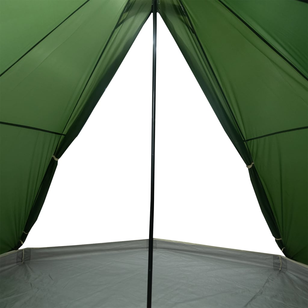 vidaXL 8-personers campingtelt vandtæt grøn
