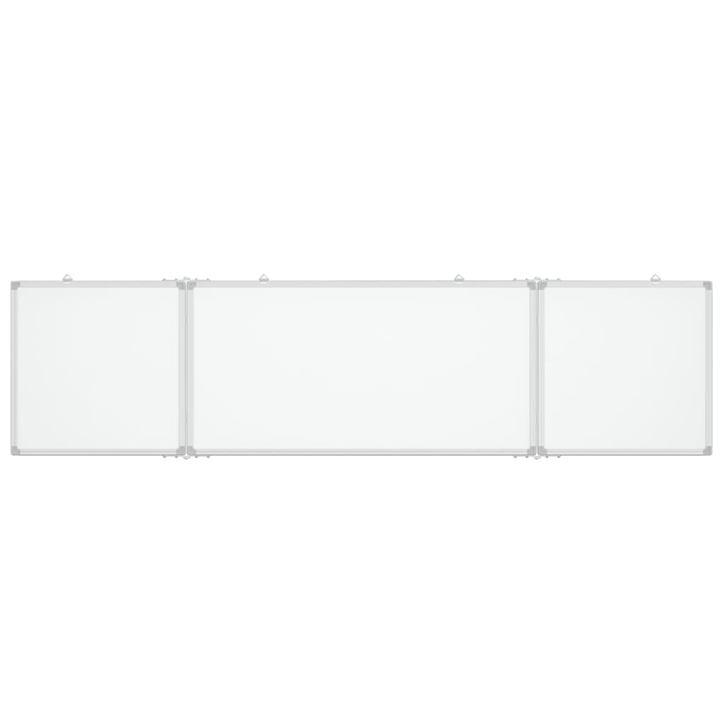 vidaXL magnetisk whiteboard 160x40x1,7 cm foldbart aluminium