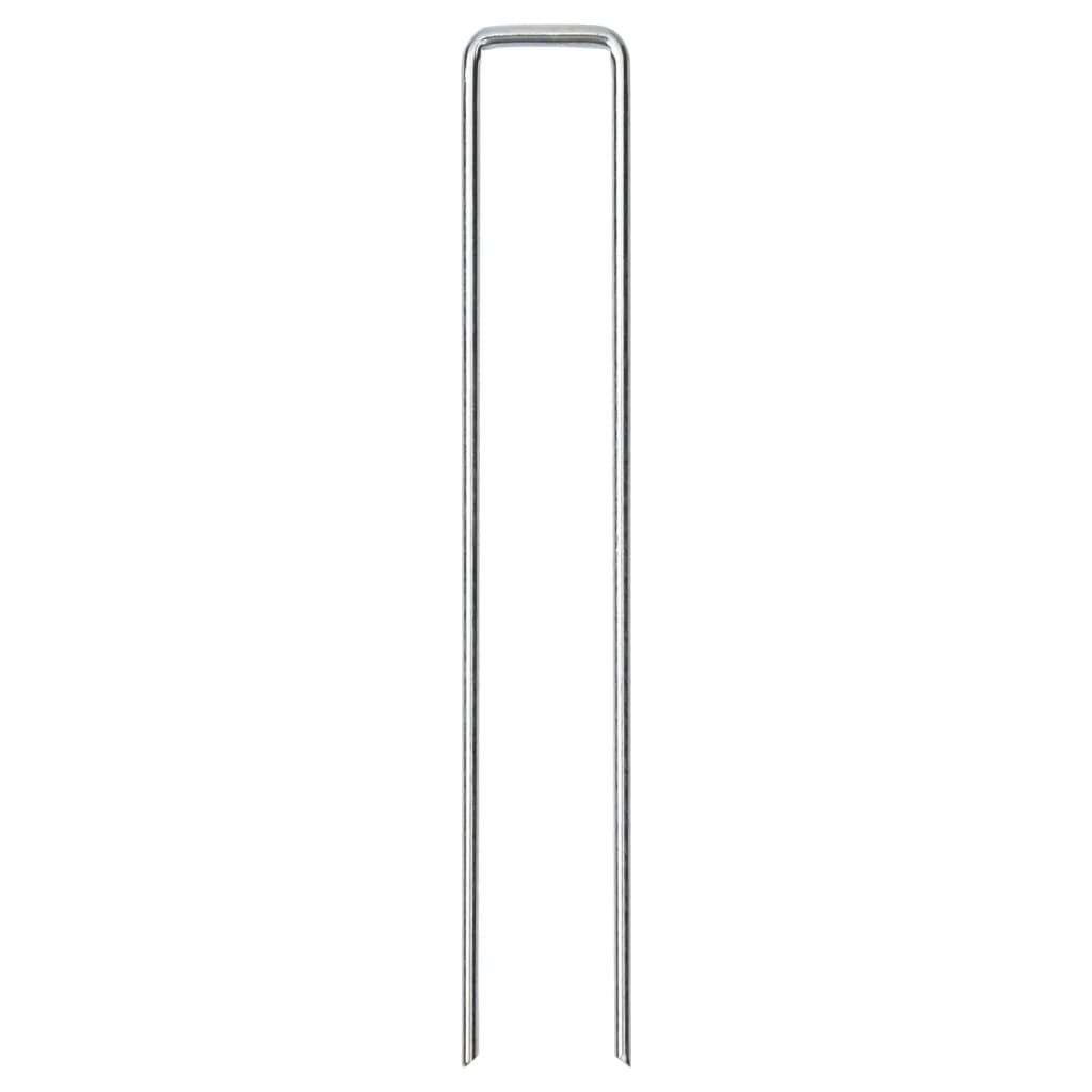 vidaXL jordpløkker 25 stk. U-facon 20x3,5 cm galvaniseret stål