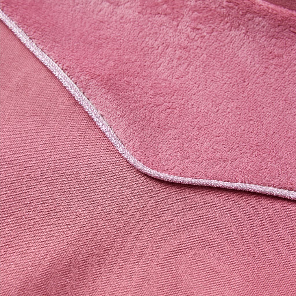 Sweatshirt til børn str. 140 patchwork velour pink