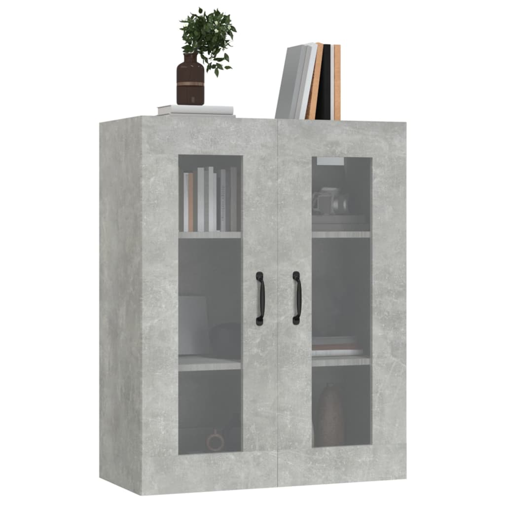 vidaXL vægskab 69,5x34x90 cm betongrå