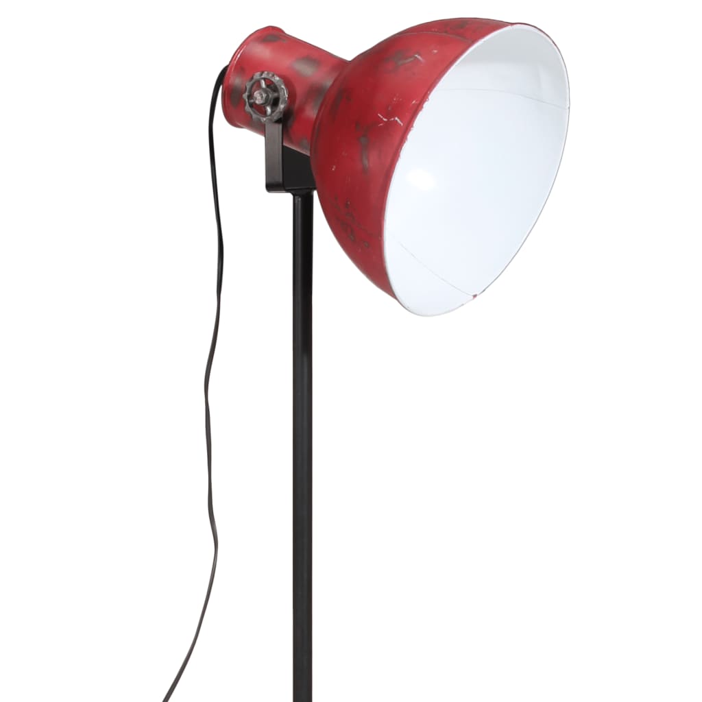 vidaXL gulvlampe 25 W 61x61x90/150 cm E27 rustik rød