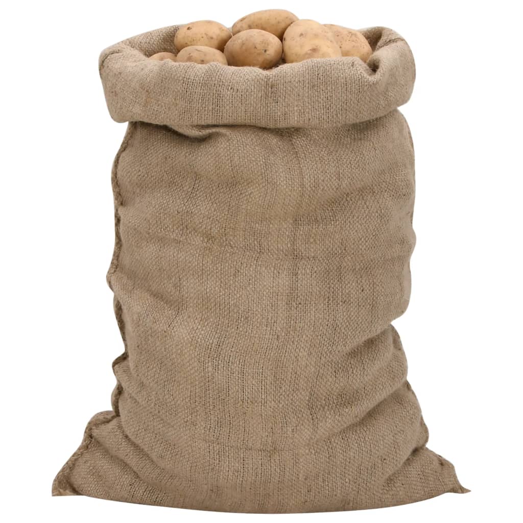 vidaXL jutesække 10 stk. 60x105 cm 100 % jute 340 g/m2