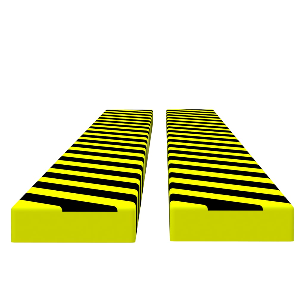 vidaXL hjørnebeskyttere 2 stk. 6x2x101,5 cm PU gul og sort