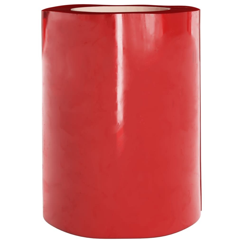 vidaXL bændelgardin 300 mm x 2,6 mm 25 m PVC rød