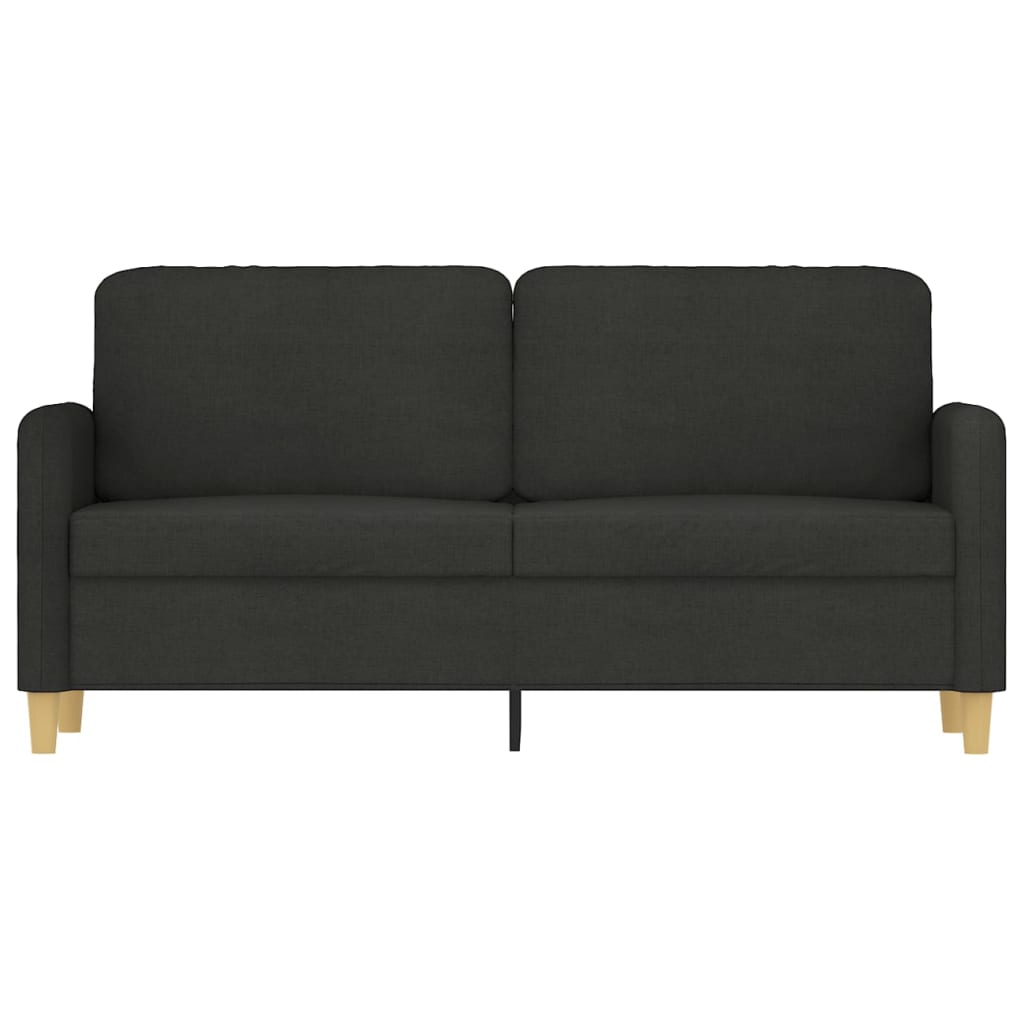 vidaXL 2-personers sofa 140 cm stof sort