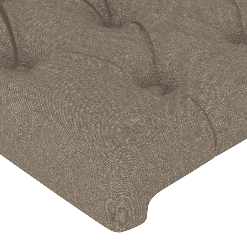 vidaXL kontinentalseng med madras 90x190 cm stof gråbrun