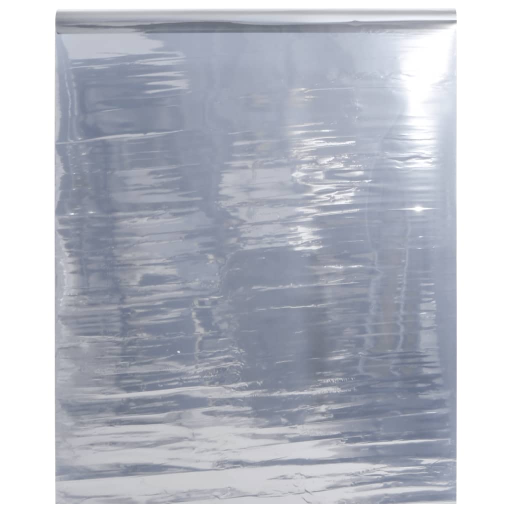 vidaXL solfilm 90x500 cm reflekterende effekt PVC sølvfarvet