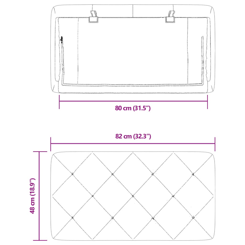 vidaXL gavlpude 80 cm velour lysegrå