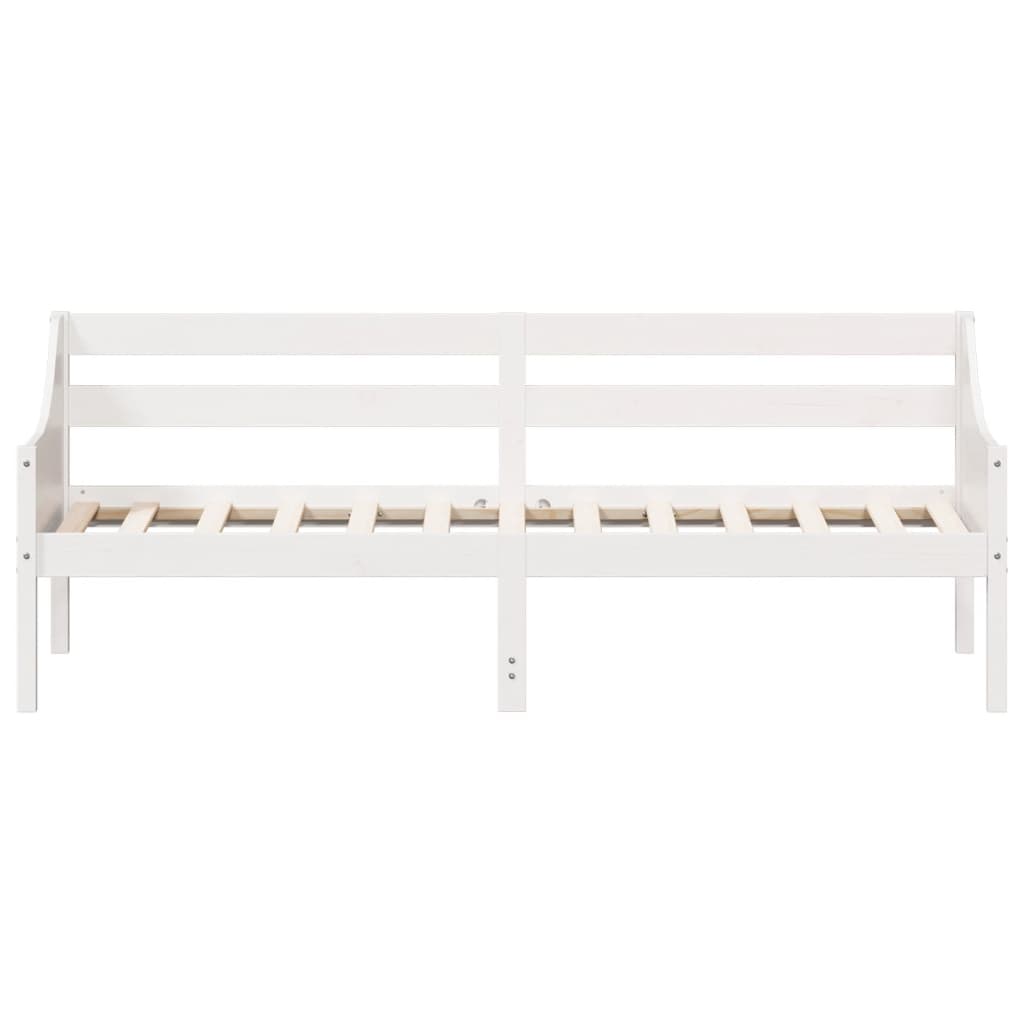 vidaXL daybed uden madras 90x200 cm massivt fyrretræ hvid