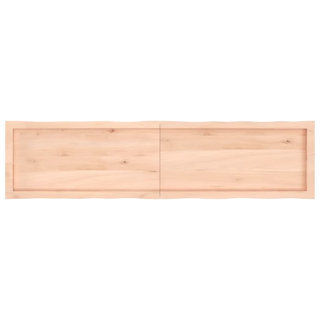 vidaXL bordplade 160x40x(2-4)cm naturlig kant ubehandlet massivt træ