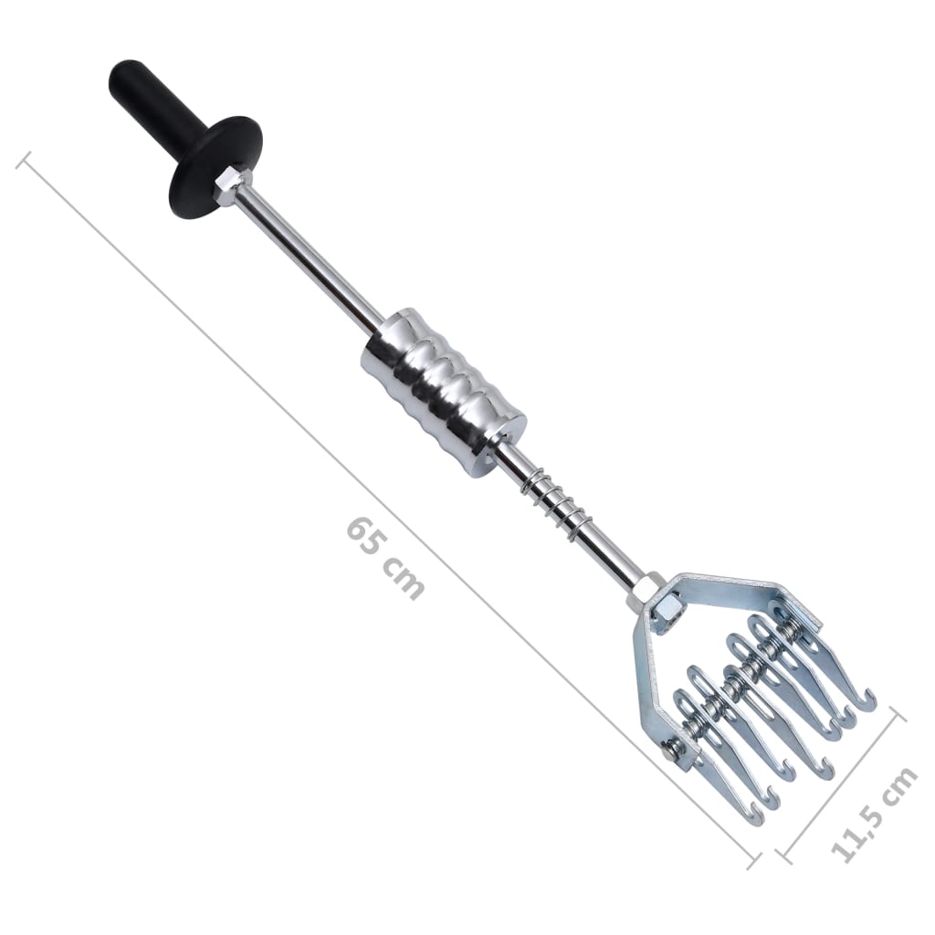 vidaXL glidehammer med multikrog 65 cm kulstofstål