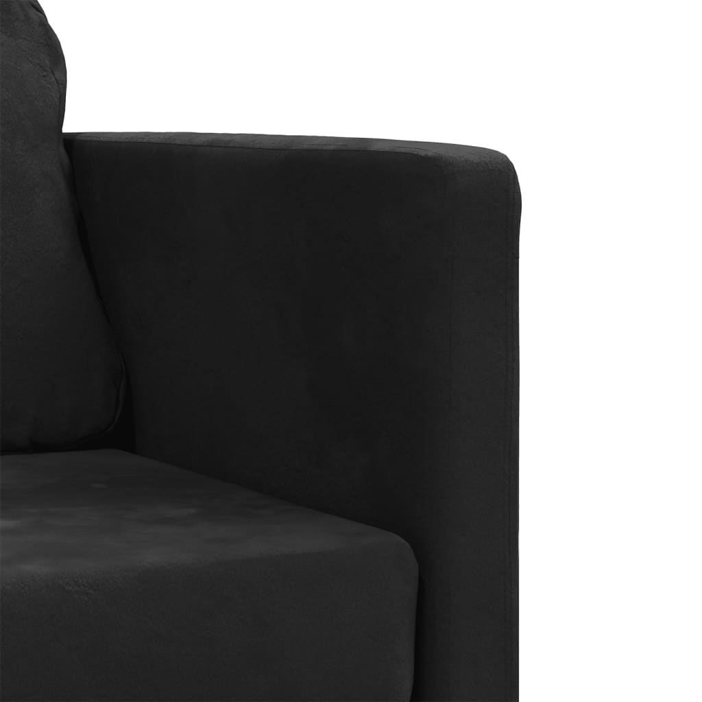 vidaXL 2-i-1 sovesofa 122x204x55 cm velour sort