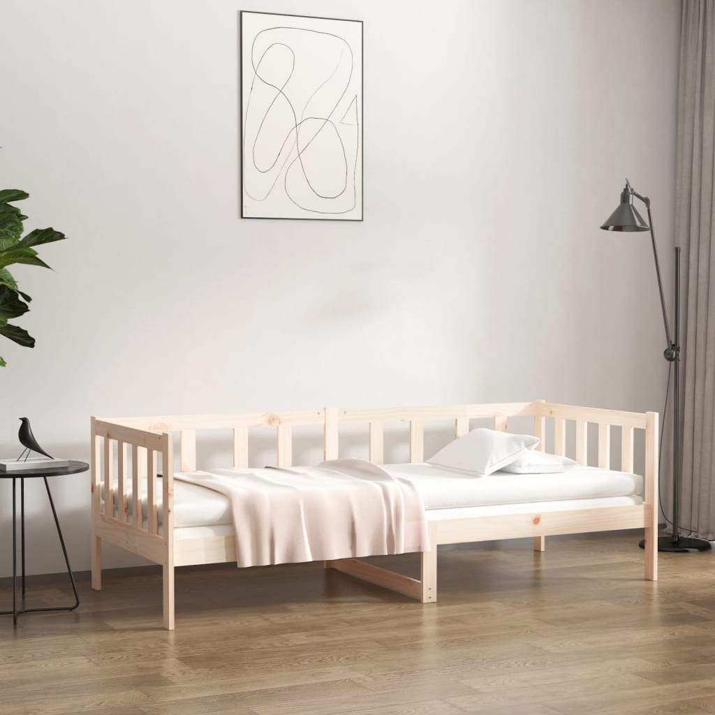 vidaXL daybed uden madras 90x190 cm massivt fyrretræ