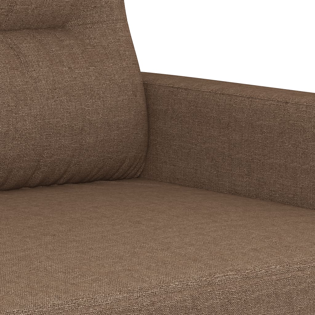 vidaXL 2-personers sofa 140 cm stof brun