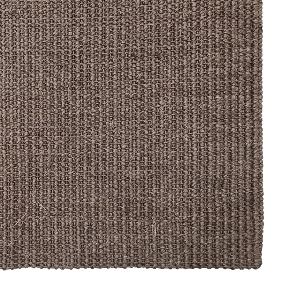 vidaXL gulvtæppe 80x300 cm naturlig sisal brun