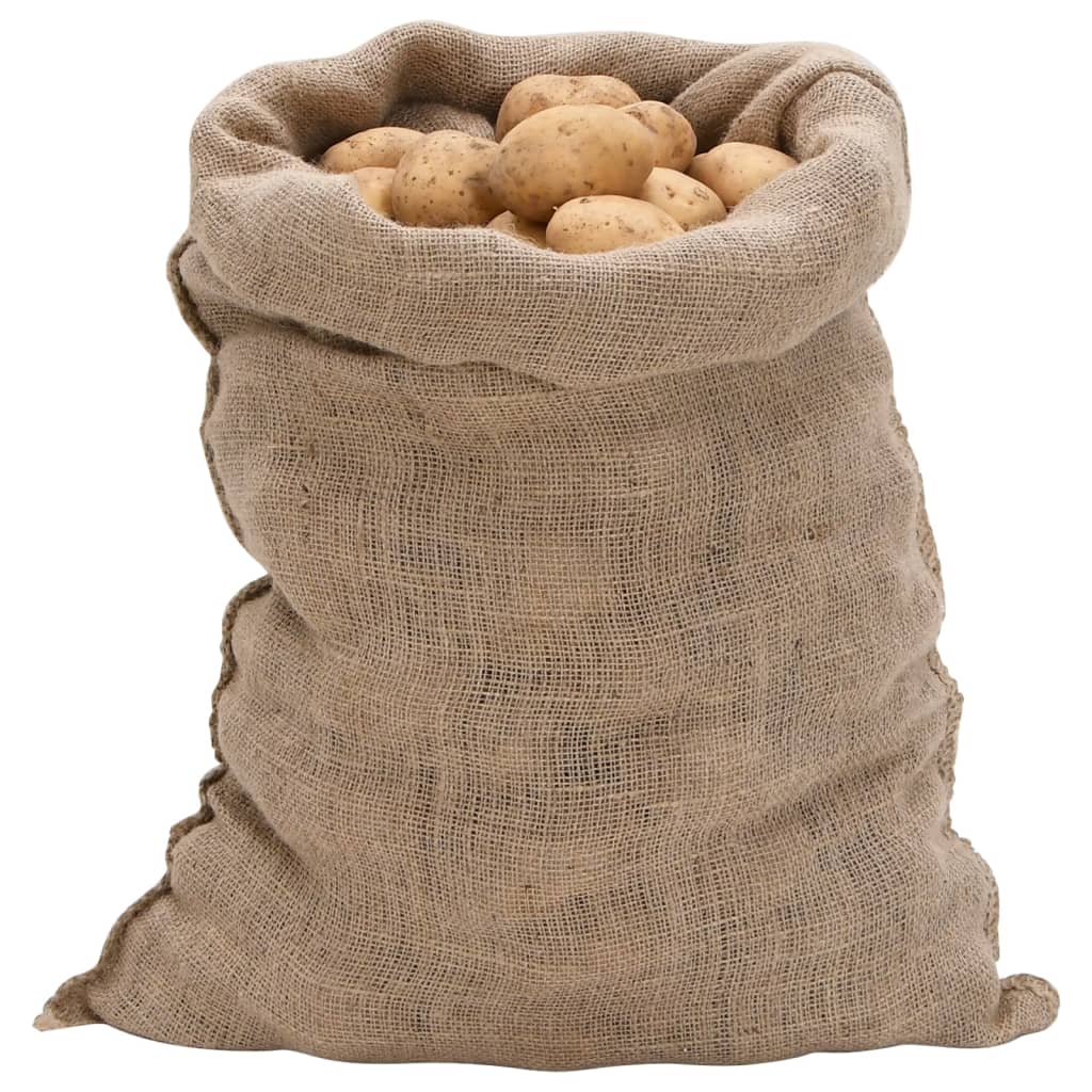 vidaXL jutesække 5 stk. 60x105 cm 100 % jute 220 g/m2