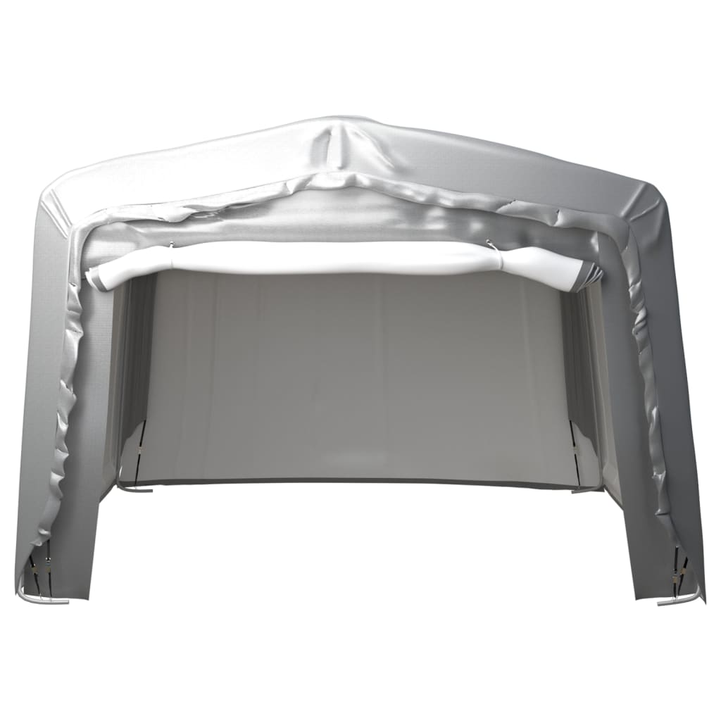 vidaXL opbevaringstelt 370x370 cm stål grå