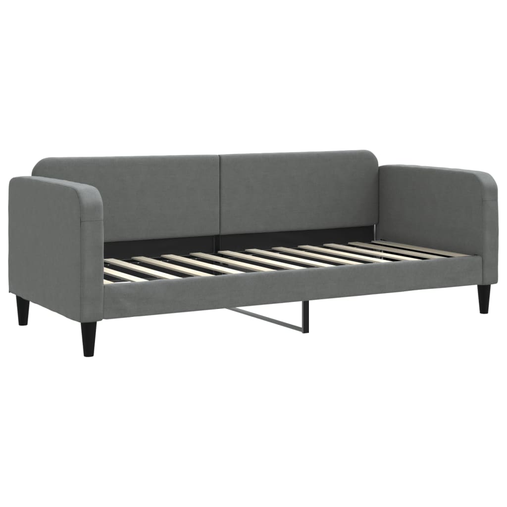 vidaXL daybed med madras 80x200 cm stof mørkegrå