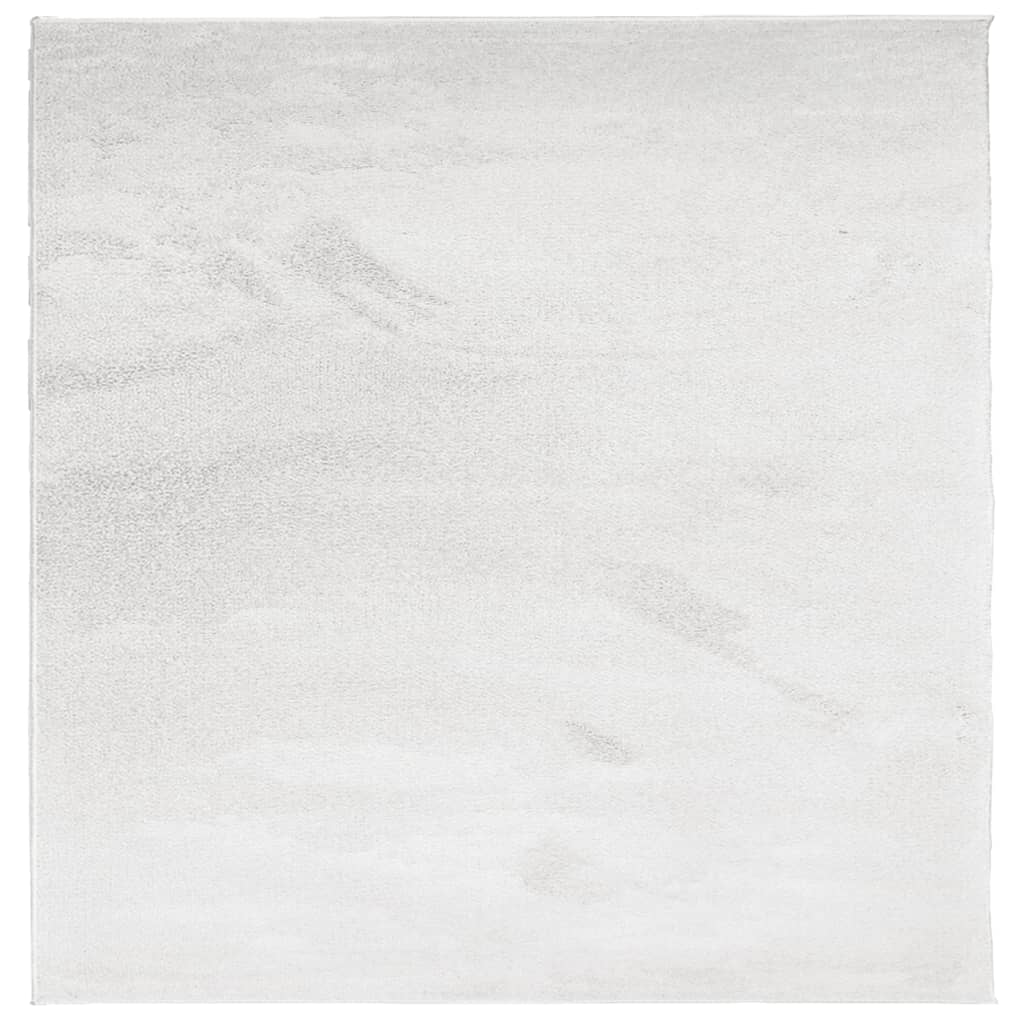 vidaXL gulvtæppe OVIEDO 120x120 cm kort luv grå