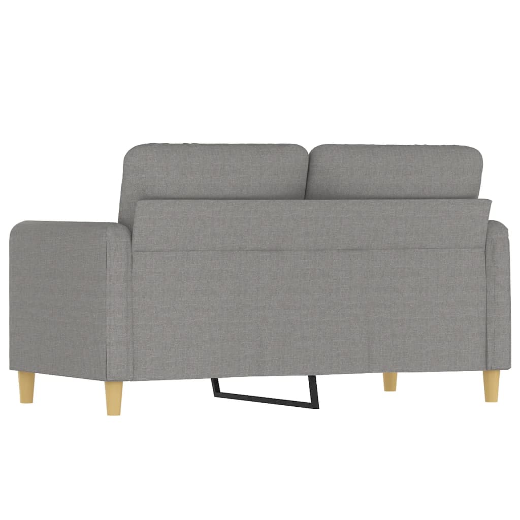 vidaXL 2-personers sofa 120 cm stof lysegrå