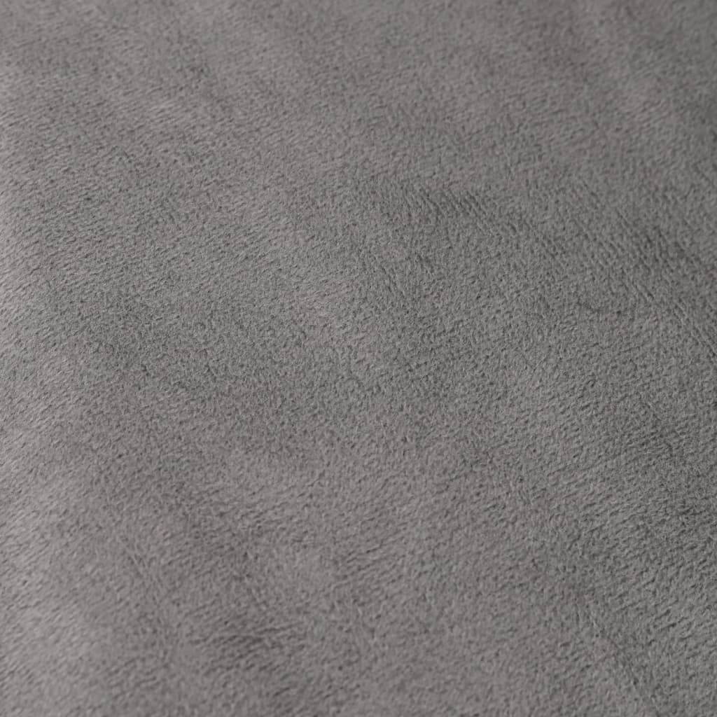 vidaXL tyngdetæppe med betræk 200x220 cm 9 kg stof grå
