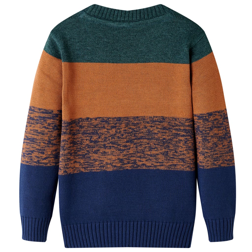 Sweater til børn str. 92 strikket flerfarvet
