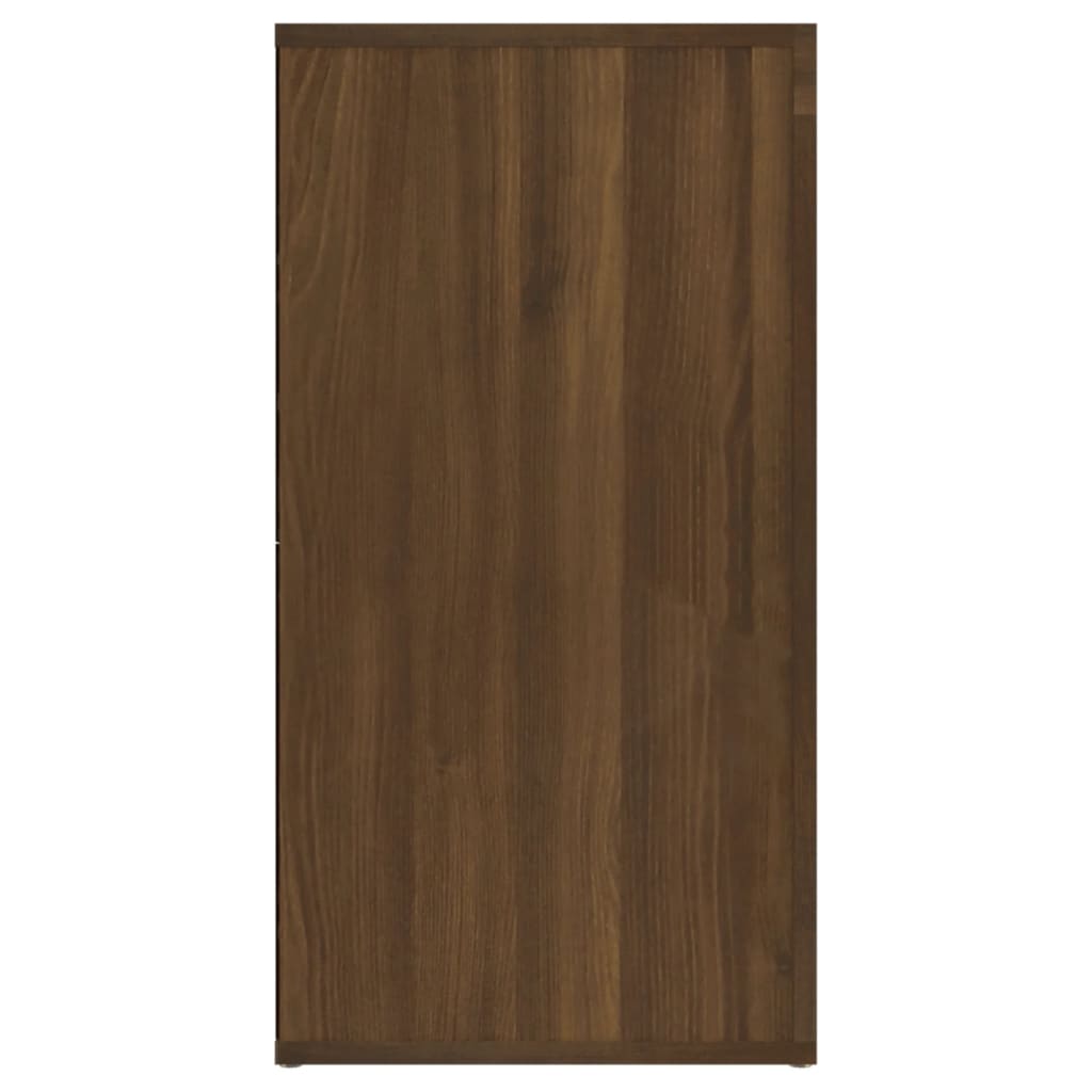 vidaXL skænk 120x36x69 cm konstrueret træ brun egetræsfarve
