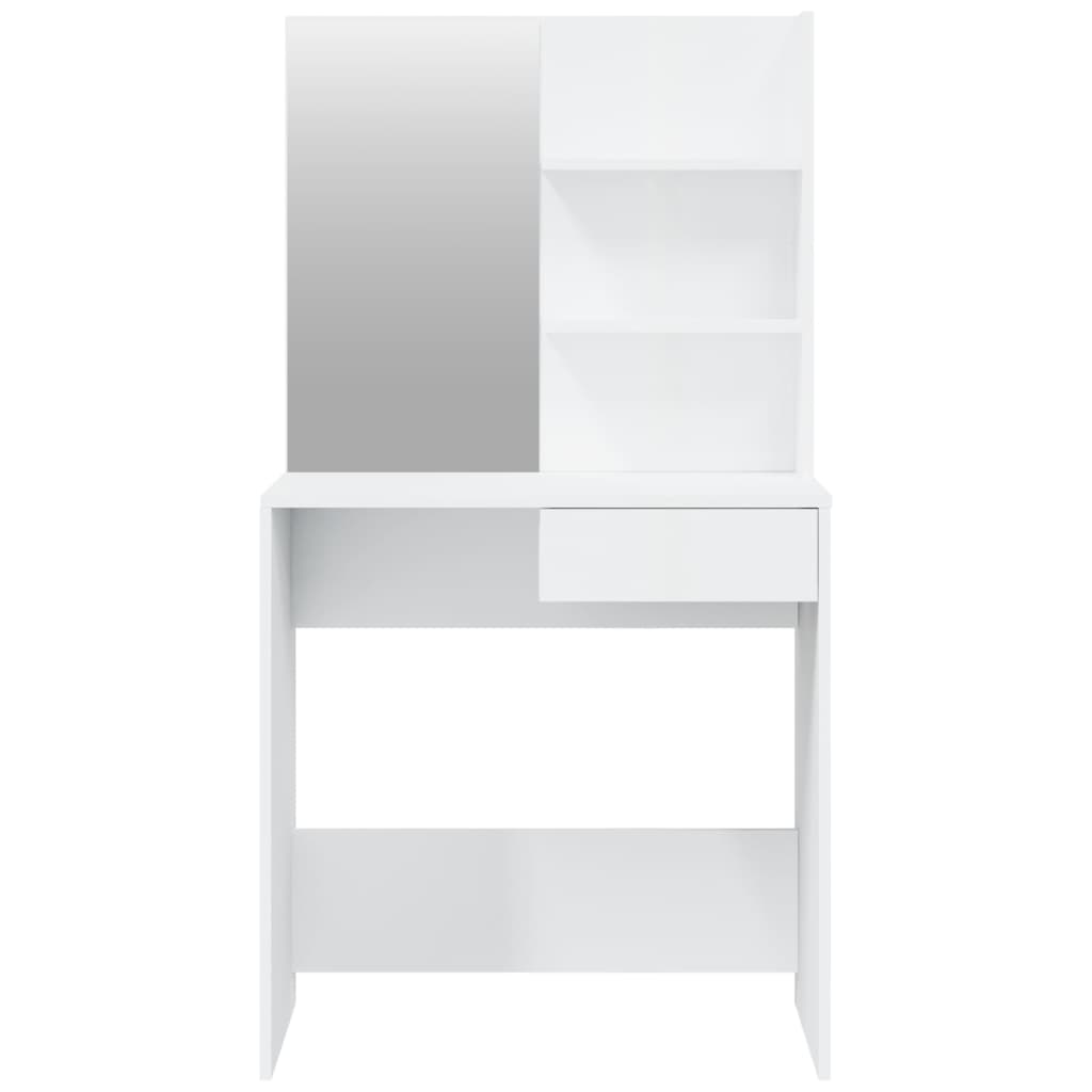 vidaXL konsolbordsæt 74,5x40x141 cm hvid højglans