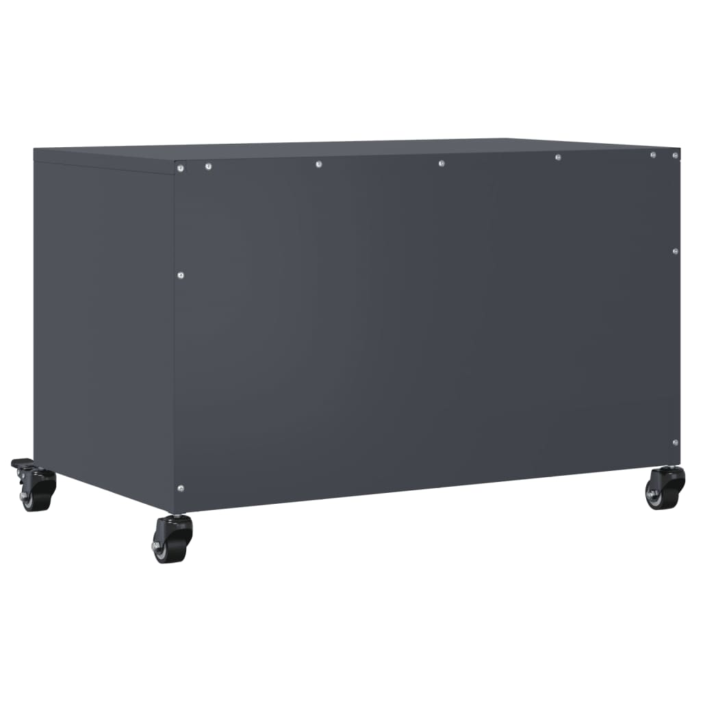 vidaXL tv-bord 68x39x43,5 cm koldvalset stål antracitgrå